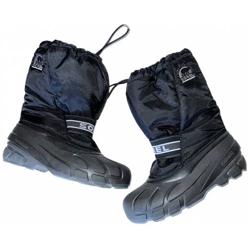 Pre-owned Sorel Boots In Black