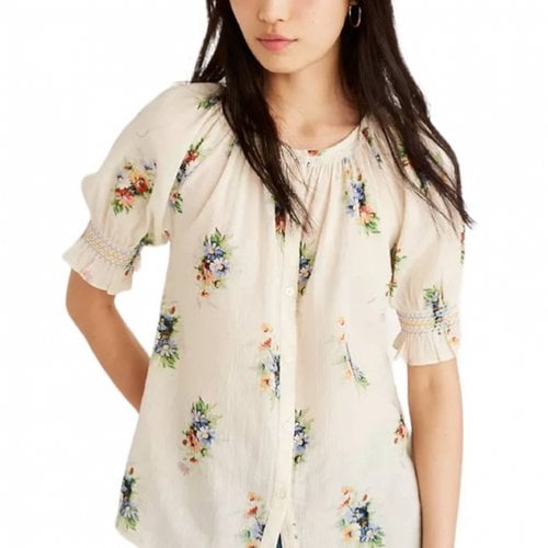 Pre-owned Madewell Blouse In White