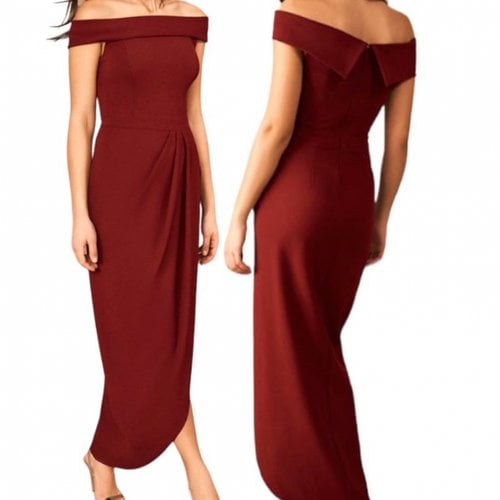 Pre-owned Bhldn Maxi Dress In Red