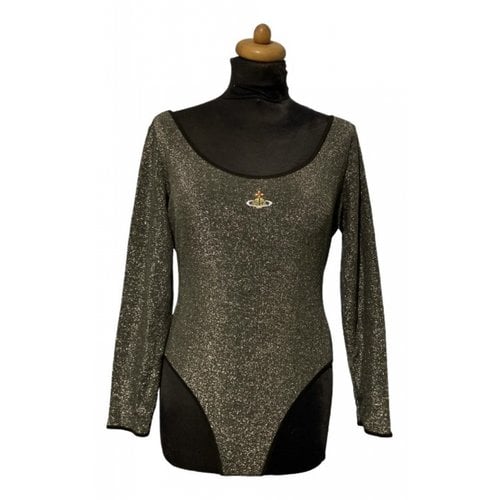 Pre-owned Vivienne Westwood Glitter Top In Anthracite