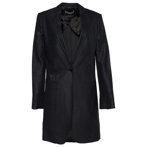 Pre-owned Dolce & Gabbana Coat In Black