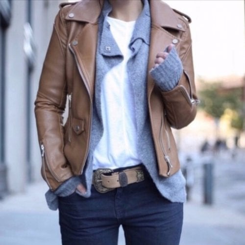 Pre-owned Blanknyc Leather Jacket In Brown