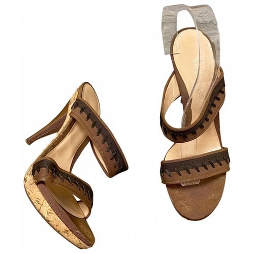 Pre-owned Sergio Rossi Sandals In Brown