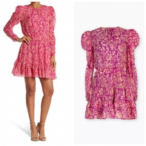 Pre-owned Tanya Taylor Silk Mini Dress In Pink