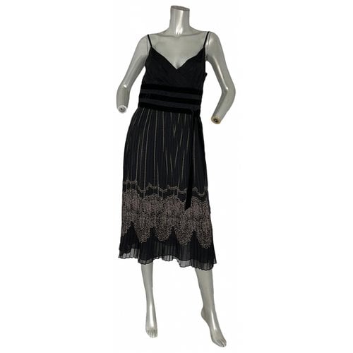 Pre-owned Ann Taylor Velvet Mid-length Dress In Black
