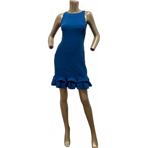 Pre-owned Halston Mini Dress In Blue
