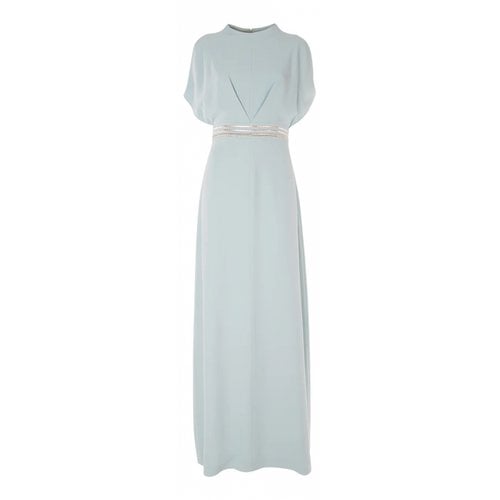 Pre-owned Genny Maxi Dress In White