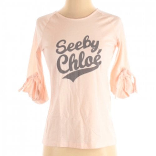 Pre-owned See By Chloé T-shirt In Pink