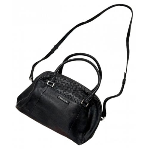 Pre-owned Cole Haan Leather Handbag In Black