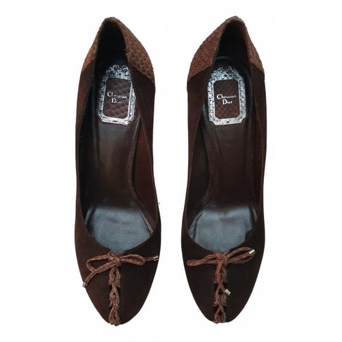 Pre-owned Dior Heels In Brown