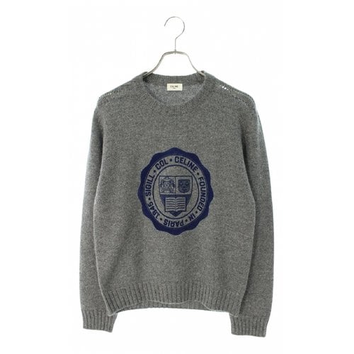 Pre-owned Celine Wool Knitwear & Sweatshirt In Grey