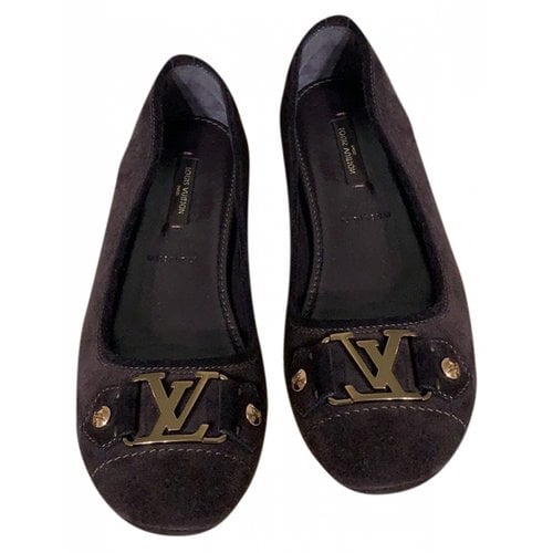 Pre-owned Louis Vuitton Ballet Flats In Brown