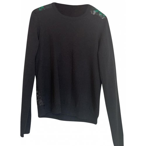 Pre-owned Theory Wool Jumper In Black