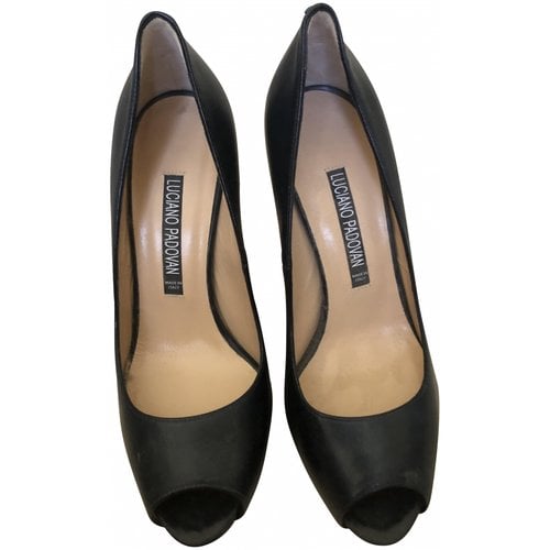 Pre-owned Luciano Padovan Leather Heels In Black