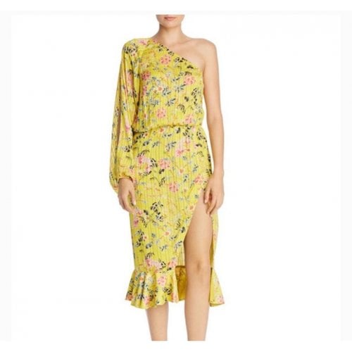 Pre-owned Hemant & Nandita Mid-length Dress In Yellow
