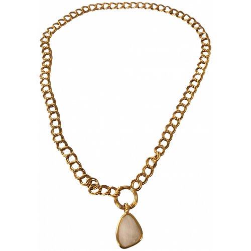 Pre-owned Monica Vinader Necklace In Gold