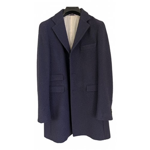 Pre-owned Il Cappottino Wool Coat In Blue