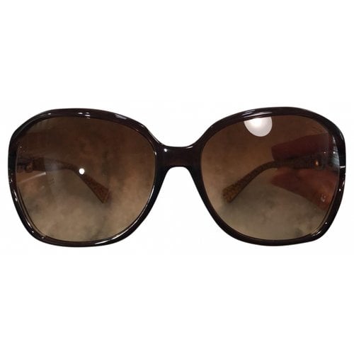 Pre-owned Coach Sunglasses In Brown
