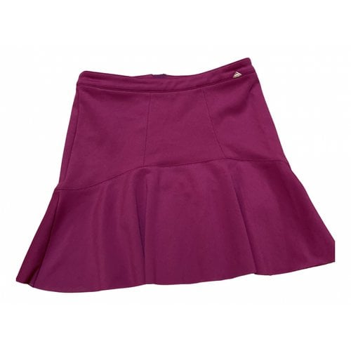 Pre-owned Liujo Wool Mini Skirt In Pink