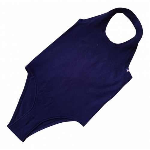 Pre-owned Extreme Cashmere Cashmere Camisole In Navy