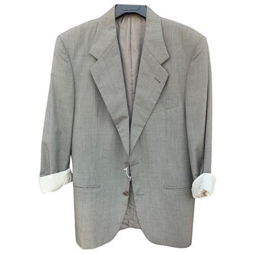 Pre-owned Valentino Wool Blazer In Grey