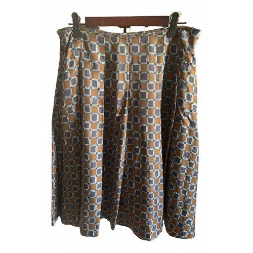 Pre-owned Laura Urbinati Silk Skirt In Multicolour