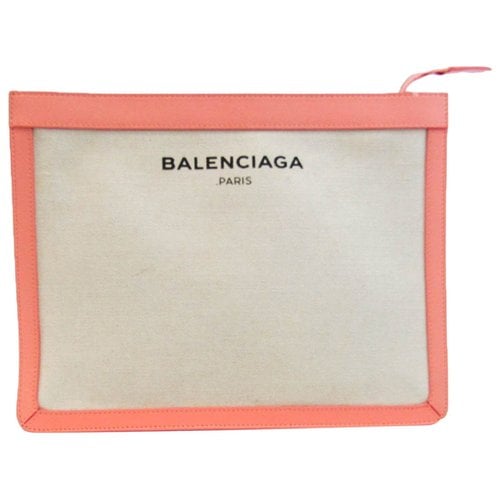 Pre-owned Balenciaga Cloth Clutch Bag In Multicolour
