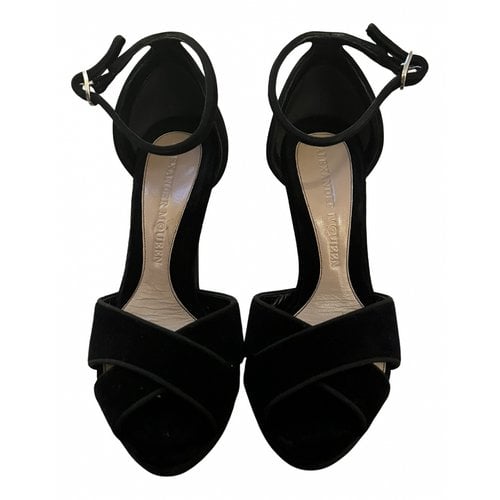 Pre-owned Mcq By Alexander Mcqueen Sandals In Black