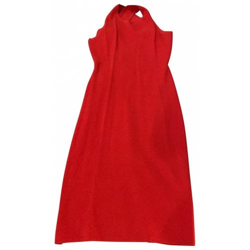Pre-owned Theory Mini Dress In Red