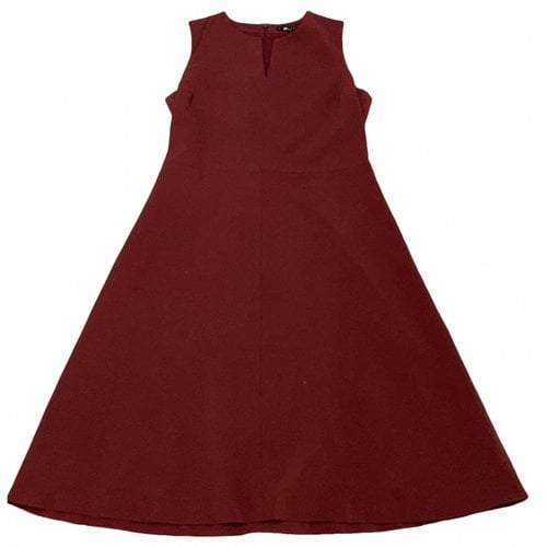 Pre-owned Theory Mid-length Dress In Burgundy