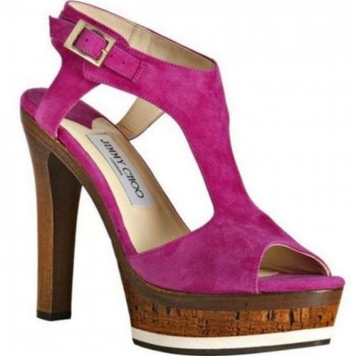 Pre-owned Jimmy Choo Leather Sandals In Pink