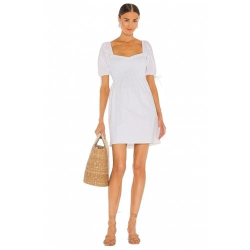 Pre-owned Faithfull The Brand Mini Dress In White