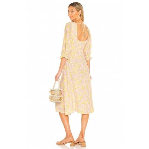 Pre-owned Faithfull The Brand Maxi Dress In Yellow