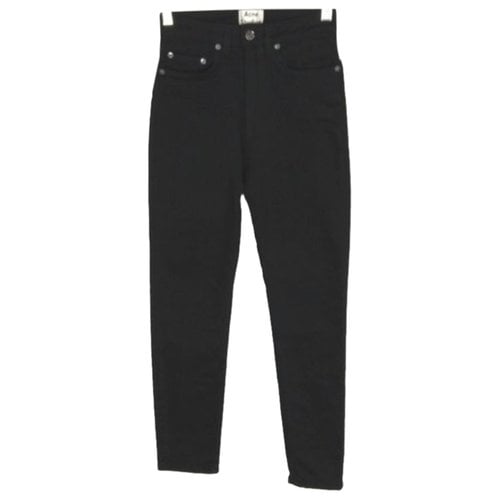 Pre-owned Acne Studios Slim Jeans In Black