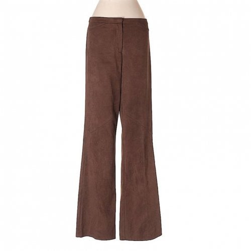 Pre-owned Bcbg Max Azria Large Pants In Brown