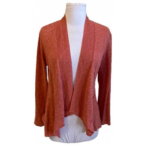 Pre-owned Eileen Fisher Cardigan In Pink
