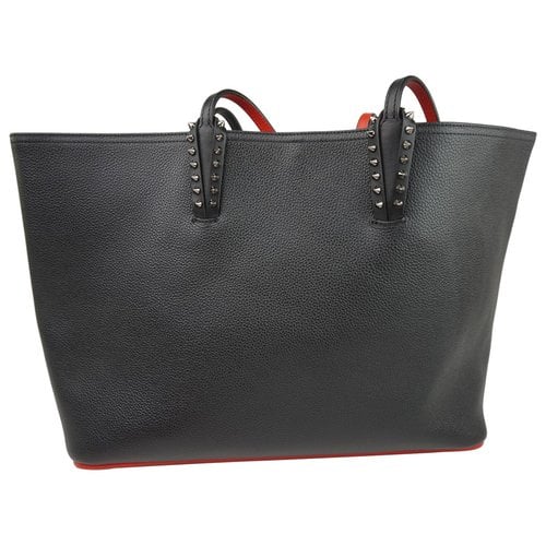 Pre-owned Christian Louboutin Cabata Leather Tote In Black