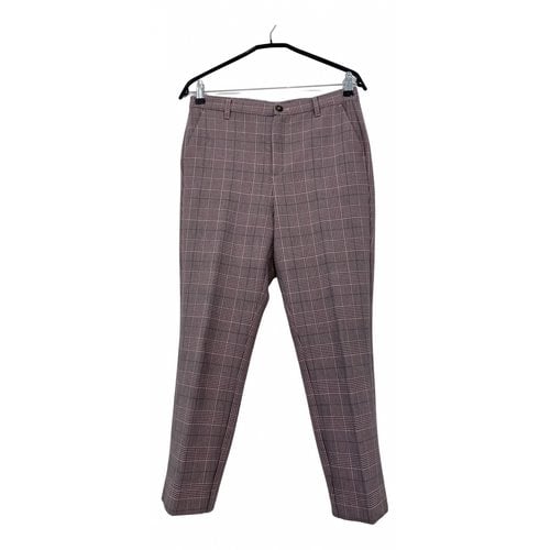 Pre-owned Ganni Trousers In Multicolour