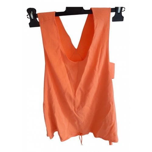 Pre-owned Chloé Silk Vest In Orange