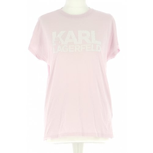 Pre-owned Karl Lagerfeld T-shirt In Pink