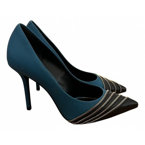 Pre-owned Emilio Pucci Leather Heels In Blue