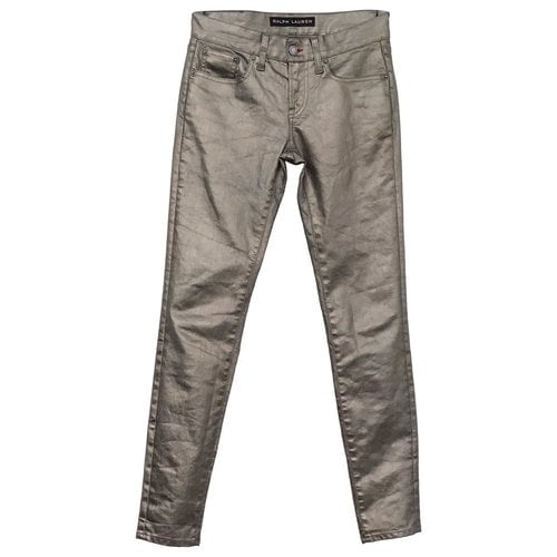 Pre-owned Ralph Lauren Slim Jeans In Metallic