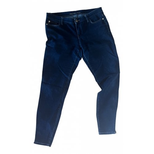Pre-owned Michael Kors Slim Pants In Blue