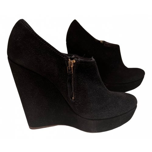 Pre-owned Trussardi Ankle Boots In Black