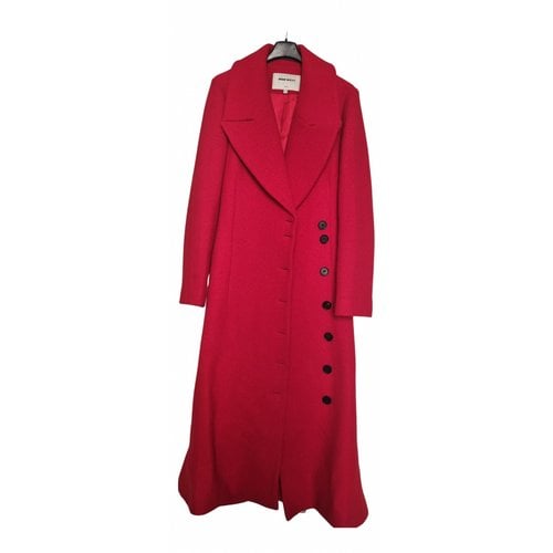 Pre-owned Miss Sixty Wool Coat In Red