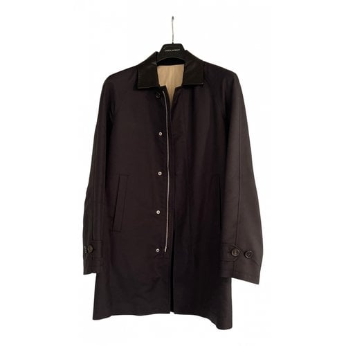 Pre-owned Dsquared2 Trenchcoat In Black