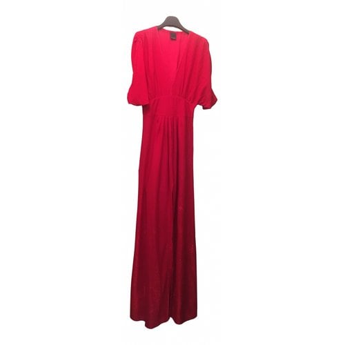 Pre-owned Pinko Maxi Dress In Red