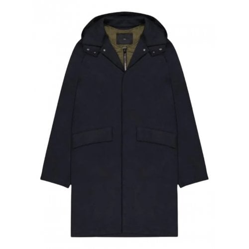 Pre-owned Liujo Cloth Trench In Blue