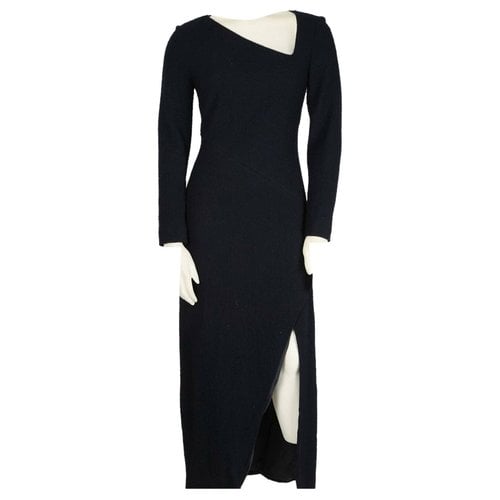 Pre-owned Carven Wool Mini Dress In Black
