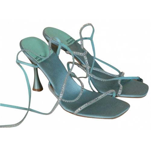 Pre-owned Jeffrey Campbell Glitter Sandals In Blue